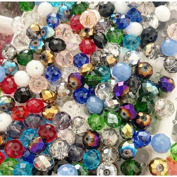 425 Assortment of 10mm Glass China Crystal Beads for Jewelry Making - DIY - Picture 1 of 1